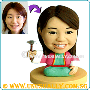 Custom 3D Caricature Samurai Figurine 2